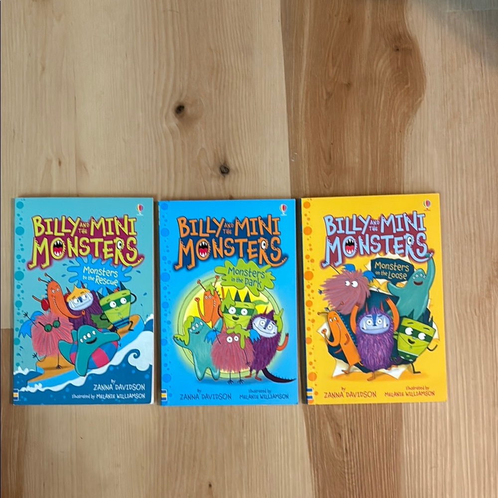 Lot 3 Billy and the Mini Monsters Zanna Davidson Rescue Dark Loose Ages 6+ SC